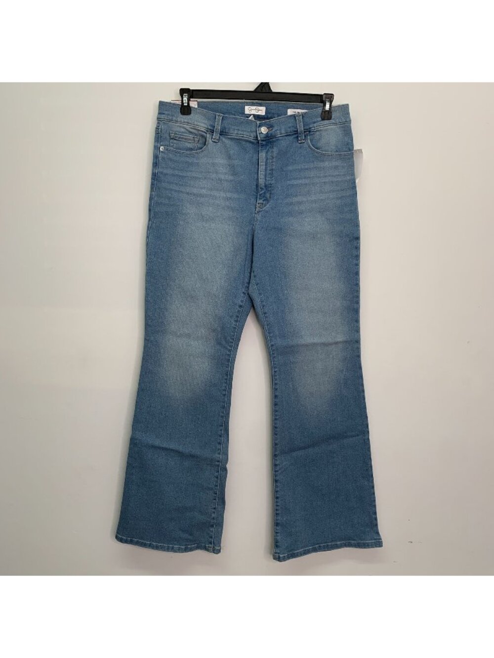 Jessica Simpson Womens Jeans 14 Flare Jeans High-Rise Light Wash Blue Size 14